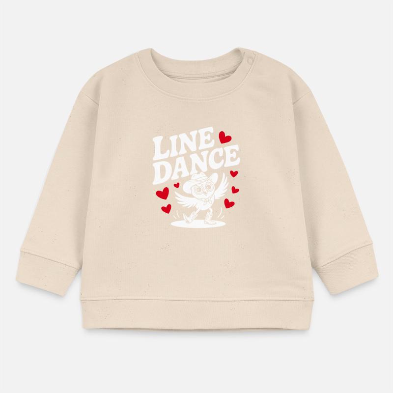 Line Dance Eule lustige Eule mit Stetson und Boots Baby Organic Sweatshirt Baby Changer von Stanley/Stella