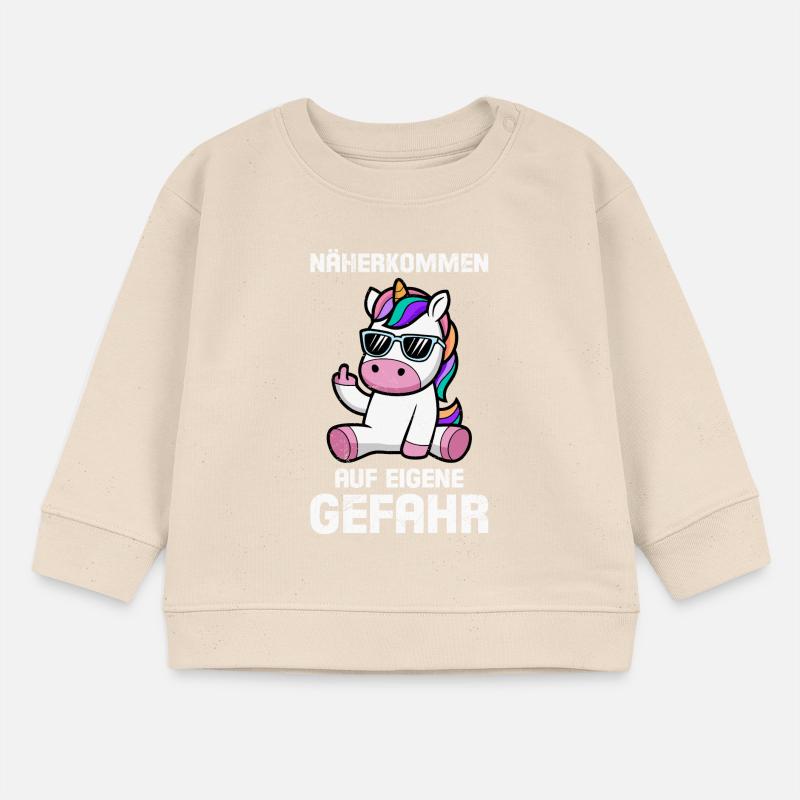 RAPPROCHEZ-VOUS À VOS RISQUES ET PÉRILS DRÔLE Sweat bébé bio Stanley/Stella