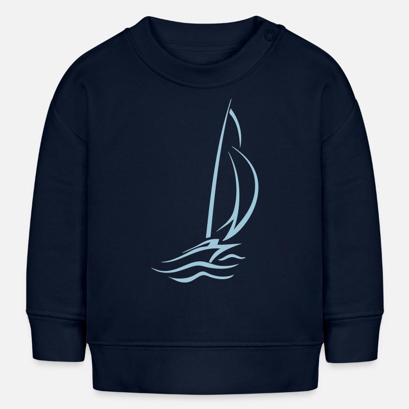 Voilier - Sweat bébé bio Stanley/Stella - bleu marine