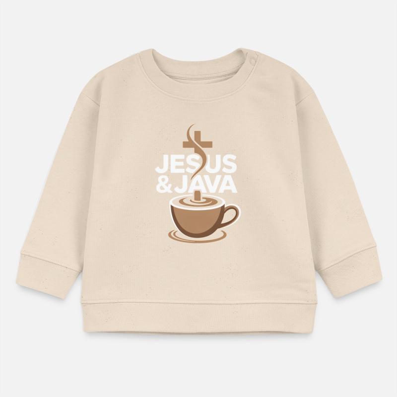 Inspiration et café avec Jésus et Java Sweat bébé bio Stanley/Stella