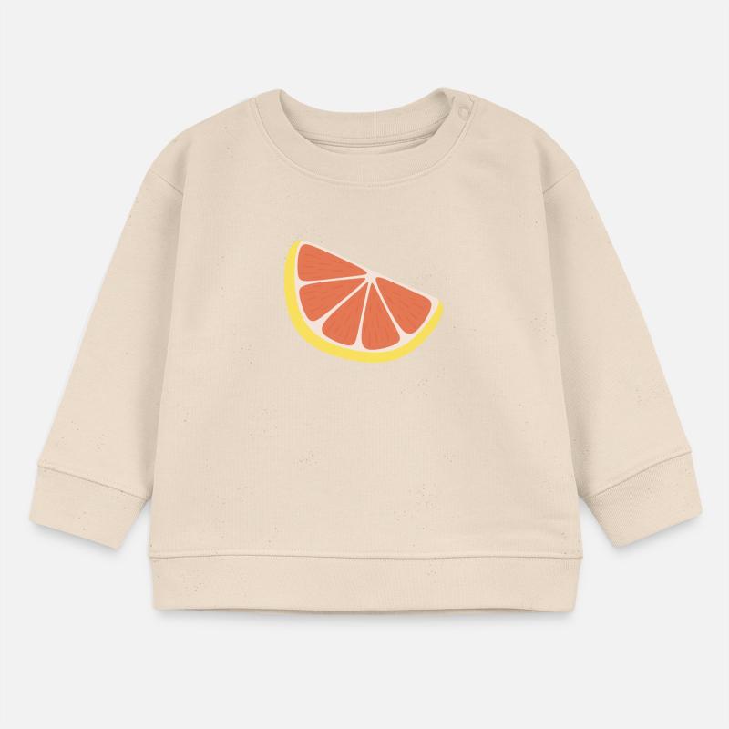 Grapefruit-Scheibe Baby Organic Sweatshirt Baby Changer von Stanley/Stella