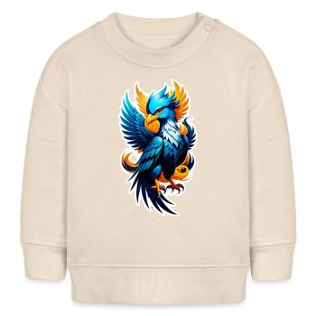 phenix - phoenix - oiseau de feu - Sweat bébé bio Stanley/Stella - écru doux - Devant