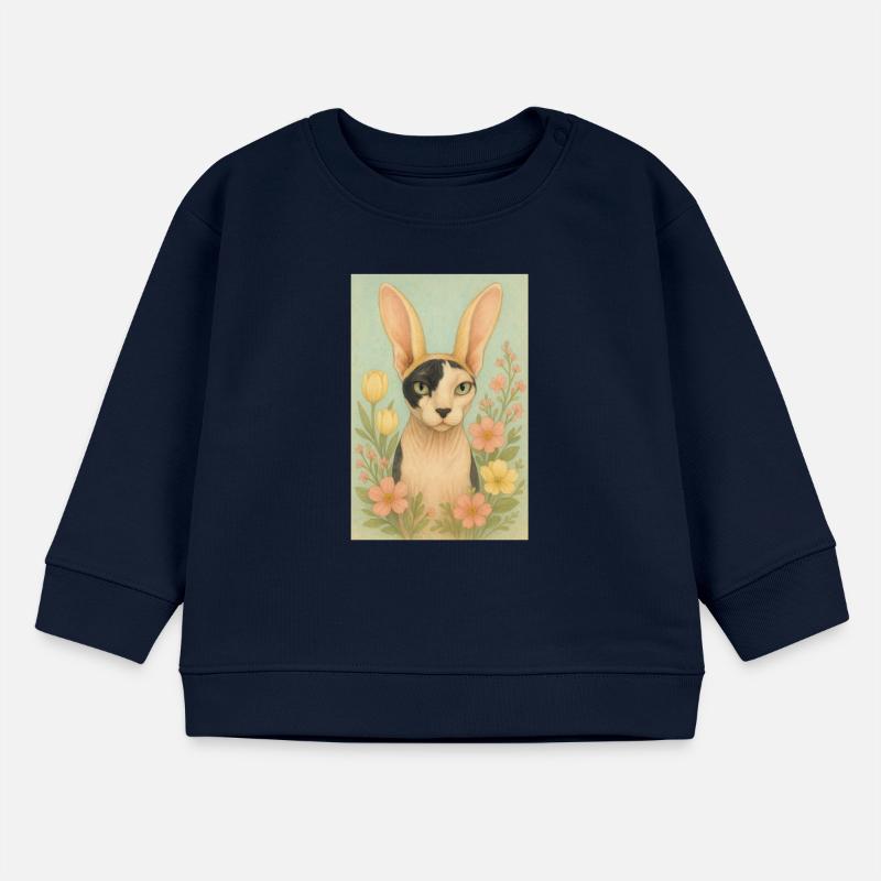 Easter Sphynx Cat Baby Sweatshirt by Stanley/Stella