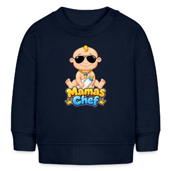 Mamas Chef  - Baby Organic Sweatshirt Baby Changer von Stanley/Stella - Navy - Vorne