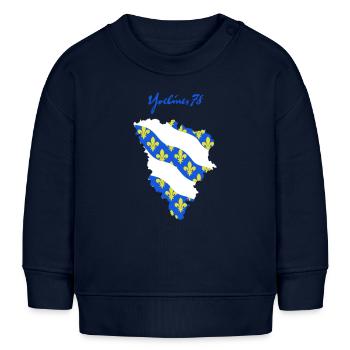 Yvelines 78 - Baby Organic Sweatshirt Baby Changer von Stanley/Stella - Navy - Vorne