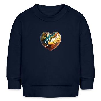 L’amour de la maison - Sweat bébé bio Stanley/Stella - bleu marine - Devant