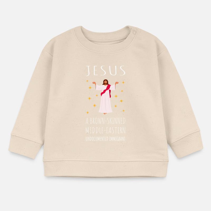 Jesus - A Brown-Skinned Middle-Eastern Immigrant Baby Sweatshirt by Stanley/Stella