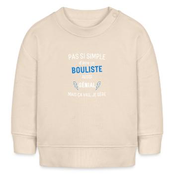 Toller Bowler - Baby Organic Sweatshirt Baby Changer von Stanley/Stella - Natur - Vorne