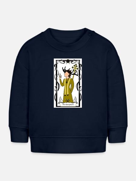 Der Hierophant - Baby Organic Sweatshirt Baby Changer von Stanley/Stella - Navy