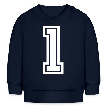Nummer Eins - Baby Organic Sweatshirt Baby Changer von Stanley/Stella - Navy - Vorne