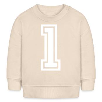 Nummer Eins - Baby Organic Sweatshirt Baby Changer von Stanley/Stella - Natur - Vorne