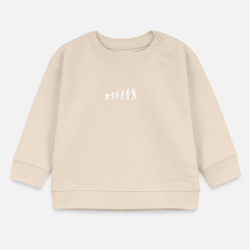 Silhouette du pêcheur Evolution Sweat bébé bio Stanley/Stella