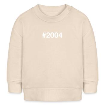 2004 Hashtag 22 Jahre 22. Geburtstag - Baby Organic Sweatshirt Baby Changer von Stanley/Stella - Natur - Vorne