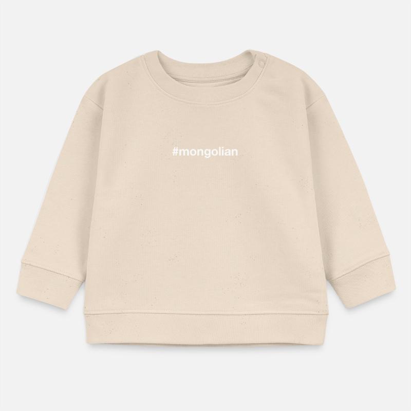 MONGOLIAN Mongolei Hashtag Baby Organic Sweatshirt Baby Changer von Stanley/Stella