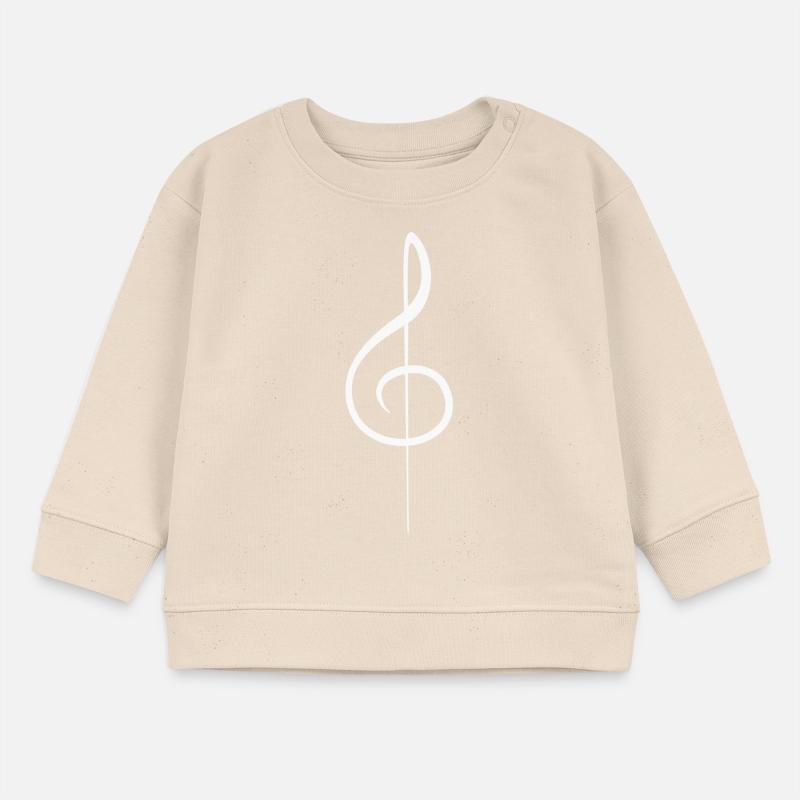 Music clef note melody musical note audio Baby Sweatshirt by Stanley/Stella