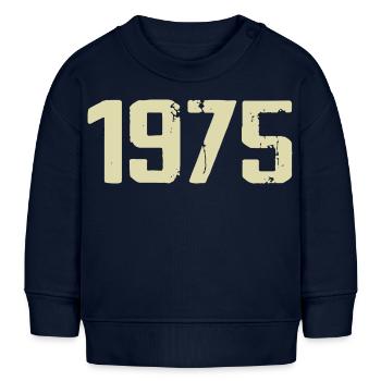 Jubilé 1975 - Sweat bébé bio Stanley/Stella - bleu marine - Devant