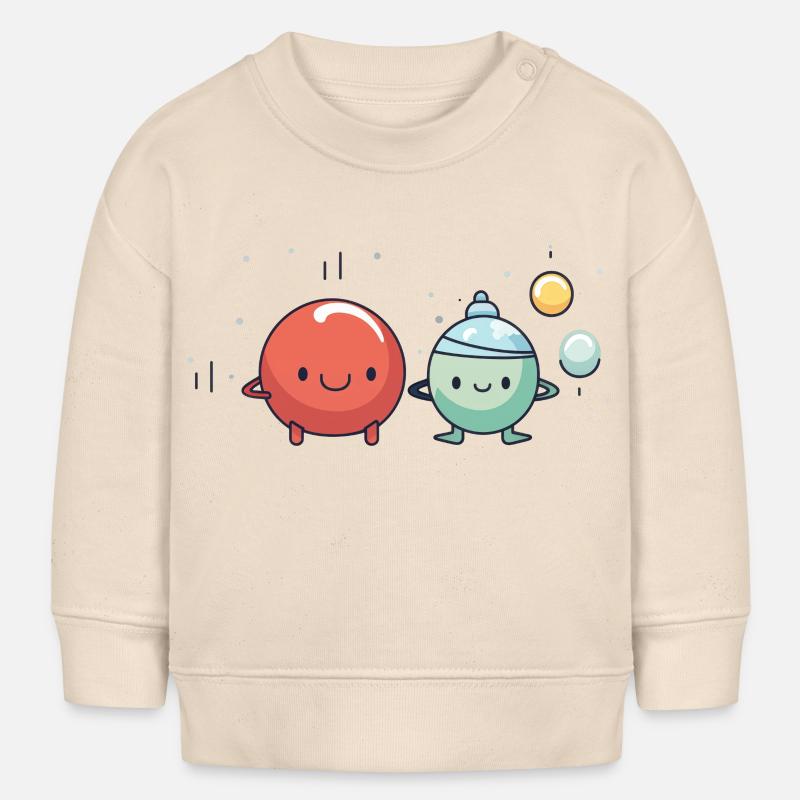 Billes mignonnes - Sweat bébé bio Stanley/Stella - écru doux