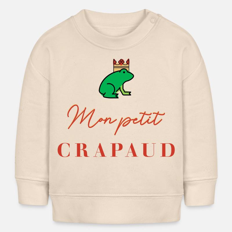 MON PETIT CRAPAUD - Sweat bébé bio Stanley/Stella - écru doux