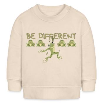 BE DIFFERENT Frog - Baby Organic Sweatshirt Baby Changer von Stanley/Stella - Natur - Vorne