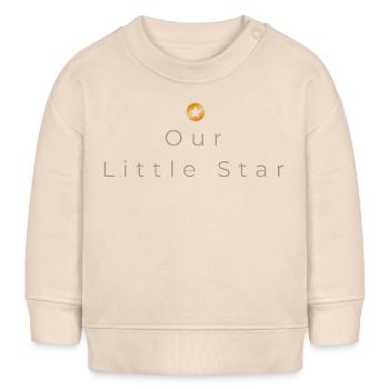 Notre Petite Étoile - Design minimaliste pour bébé - Sweat bébé bio Stanley/Stella - écru doux - Devant