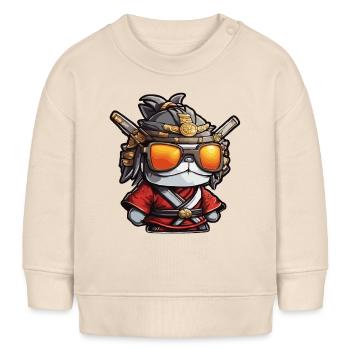 Samouraï / Japonais / Harakiri / Katana / Homme - Sweat bébé bio Stanley/Stella - écru doux - Devant