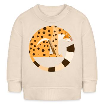 Leopard - Baby Sweatshirt by Stanley/Stella - soft Ecru - Front