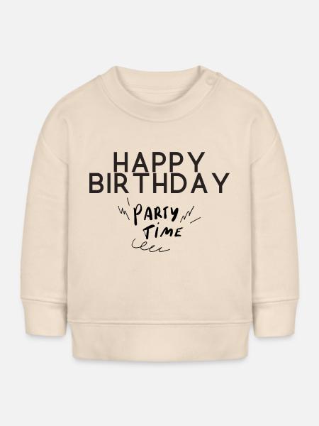 Happy Birthday - Baby Organic Sweatshirt Baby Changer von Stanley/Stella - Natur