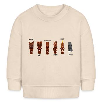 Dieux Tiki - Sweat bébé bio Stanley/Stella - écru doux - Devant
