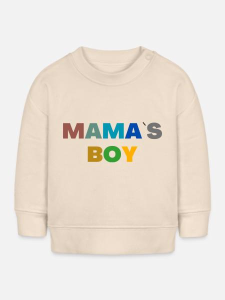 Mama`s Boy - Baby Organic Sweatshirt Baby Changer von Stanley/Stella - Natur