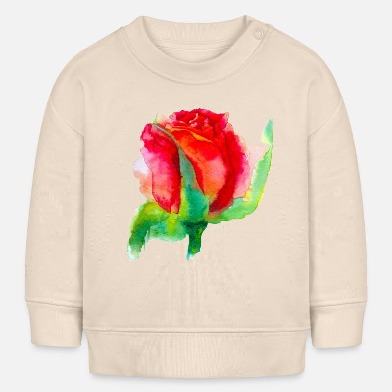 beau rose - Sweat bébé bio Stanley/Stella - écru doux