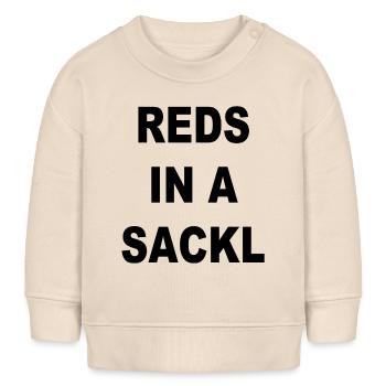 Dummer Spruch - Baby Organic Sweatshirt Baby Changer von Stanley/Stella - Natur - Vorne