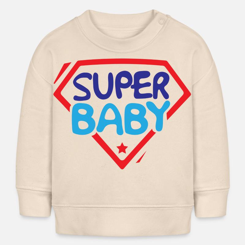 Super bébé - Sweat bébé bio Stanley/Stella - écru doux