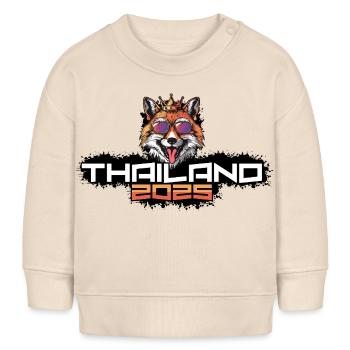 Thailand 2025 Party Fuchs - Baby Organic Sweatshirt Baby Changer von Stanley/Stella - Natur - Vorne