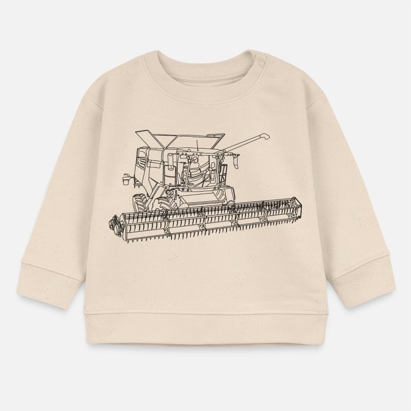 Moissonneuses-batteuses Constructeurs de machines agricoles Sweat bébé bio Stanley/Stella