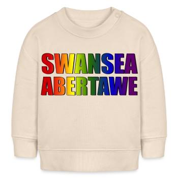 Swansea-Abertawe - Baby Organic Sweatshirt Baby Changer von Stanley/Stella - Natur - Vorne