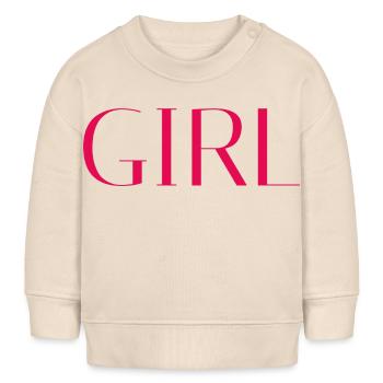 FILLE - Sweat bébé bio Stanley/Stella - écru doux - Devant