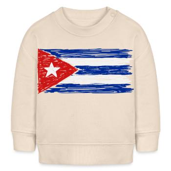 Drapeau de Cuba - Sweat bébé bio Stanley/Stella - écru doux - Devant