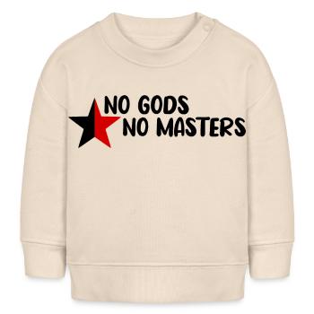 No Gods No Masters - Baby Organic Sweatshirt Baby Changer von Stanley/Stella - Natur - Vorne