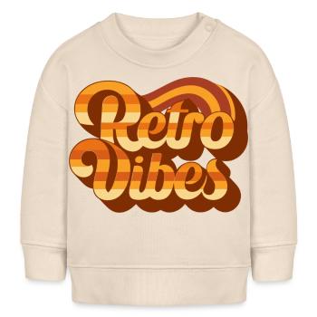 Retro-Vibes - Baby Organic Sweatshirt Baby Changer von Stanley/Stella - Natur - Vorne