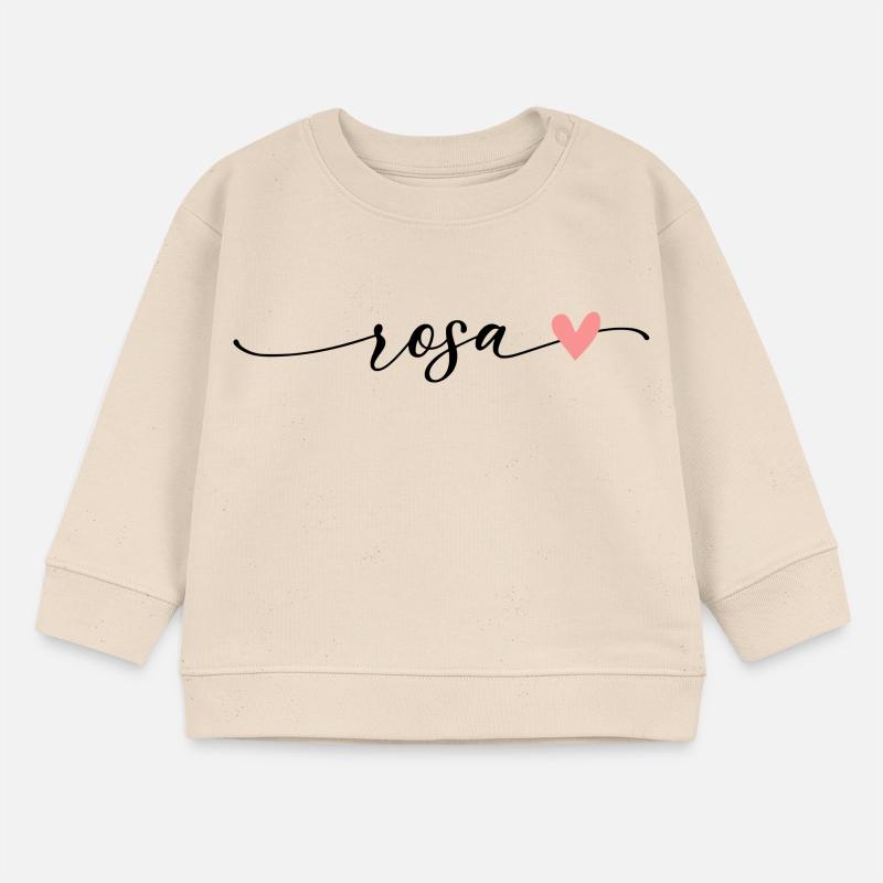 Pink Name Calligraphy Font Baby Sweatshirt by Stanley/Stella