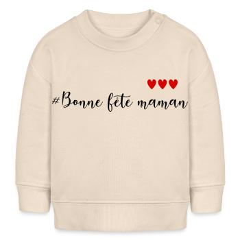 MUTTERTAG. SCHÖNEN MUTTERTAG. MAMA - Baby Organic Sweatshirt Baby Changer von Stanley/Stella - Natur - Vorne