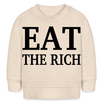 EAT THE RICH - Baby Organic Sweatshirt Baby Changer von Stanley/Stella - Natur - Vorne