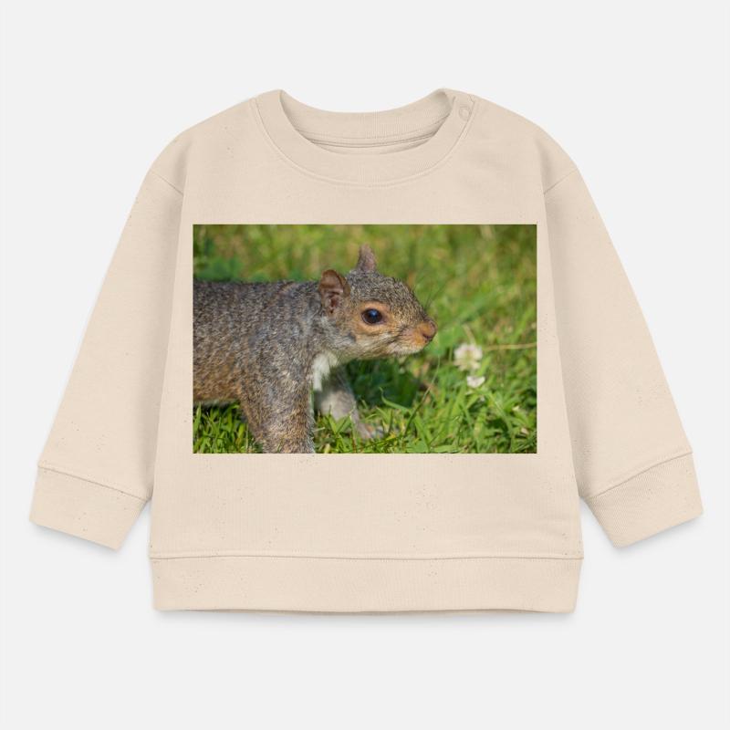 Grey squirrel Grauhörnchen Sciurus carolinensis Baby Sweatshirt by Stanley/Stella