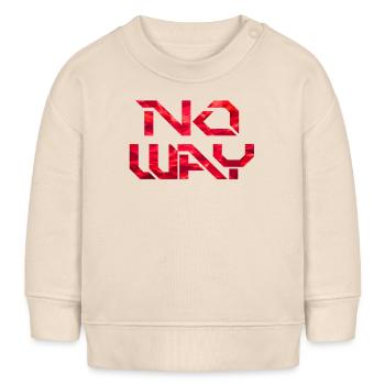 No Way - Sweat bébé bio Stanley/Stella - écru doux - Devant