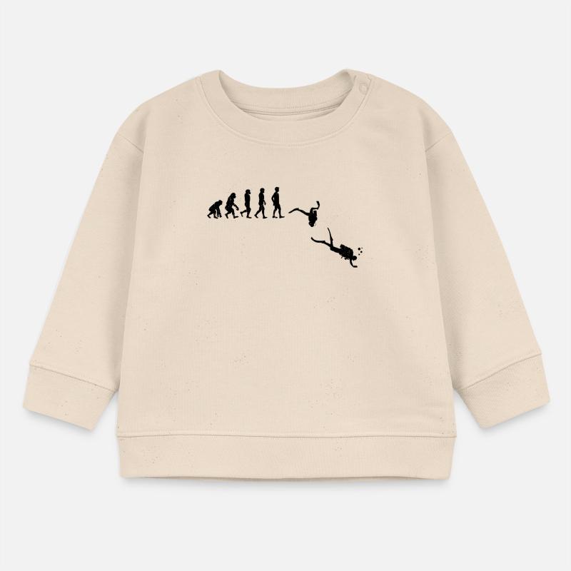 Evolution Taucher Baby Organic Sweatshirt Baby Changer von Stanley/Stella