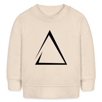 Feuer Symbol - Baby Organic Sweatshirt Baby Changer von Stanley/Stella - Natur - Vorne