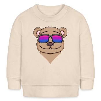 Bisexuell Braunbär Geschenk - Baby Organic Sweatshirt Baby Changer von Stanley/Stella - Natur - Vorne