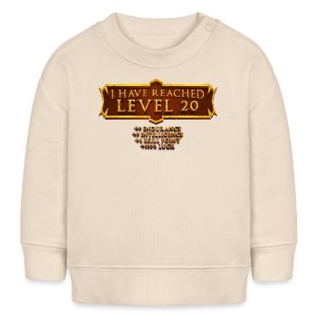Ich Habe Level 20 Erreicht Rpg Online Gaming 20. - Baby Organic Sweatshirt Baby Changer von Stanley/Stella - Natur - Vorne