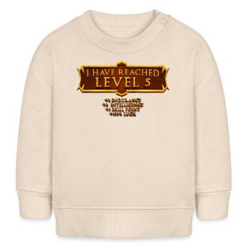 Ich Habe Die Stufe 5 Erreicht Rpg Online Gaming - Baby Organic Sweatshirt Baby Changer von Stanley/Stella - Natur - Vorne