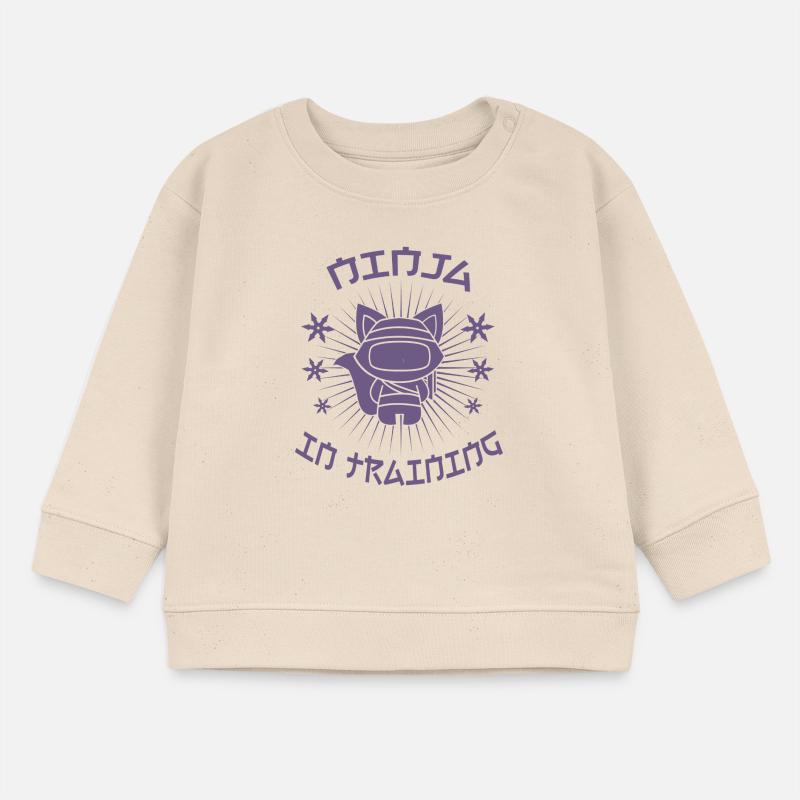 Ninja cat Ninja in training Baby Sweatshirt by Stanley/Stella